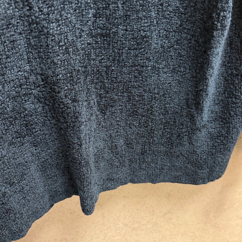 EILEEN FISHER Large Womens Textured Knit Pullover Heavy Dark Navy Blue‎ Sweater - Picture 5 of 6